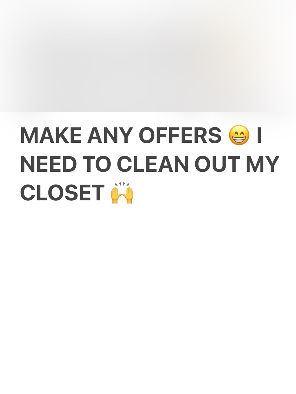 My closet is ready for a clean out!! ❤️
